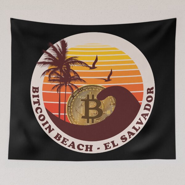Item preview, Bitcoin Beach, El Zonte, El Salvador - Sunset designed and sold by johnta17.