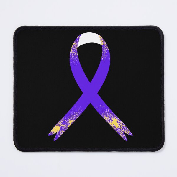 Item preview, Relay for life purple ribbon designed and sold by Havilaharts.
