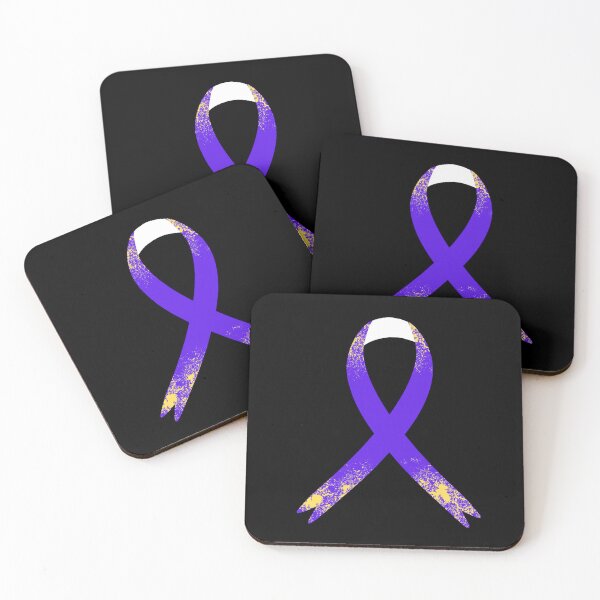 Item preview, Relay for life purple ribbon designed and sold by Havilaharts.