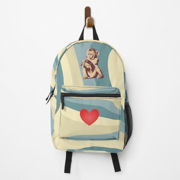 Item preview, Monkey holding a heart in its hands designed and sold by Captain Chromatic.
