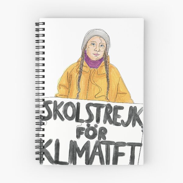 Item preview, Greta Thunberg Skolstrejk För Klimatet Portrait designed and sold by kirstyelen.