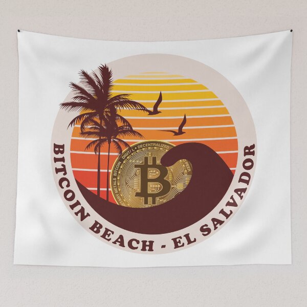 Item preview, Bitcoin Beach, El Zonte, El Salvador - Sunset designed and sold by johnta17.