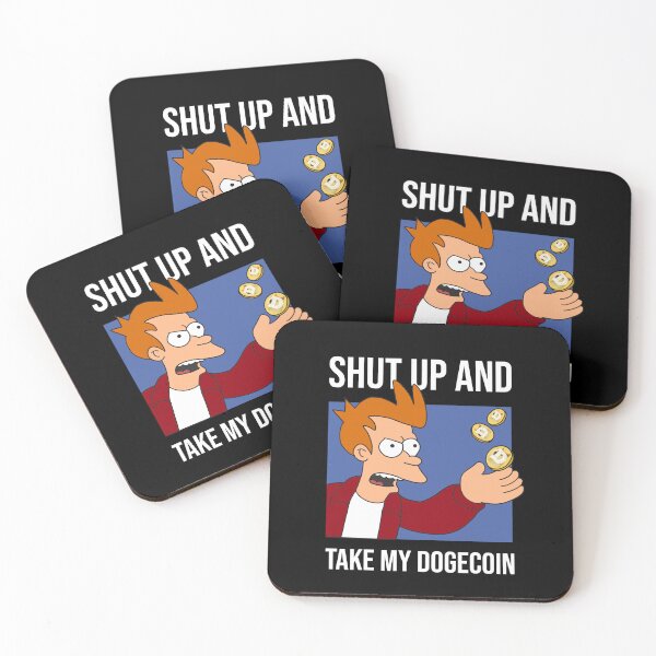 Artikelvorschau, Funny Crypto Meme Dogecoin Shut up and take my Dogecoin entworfen und verkauft von Annisa Yuwanda.