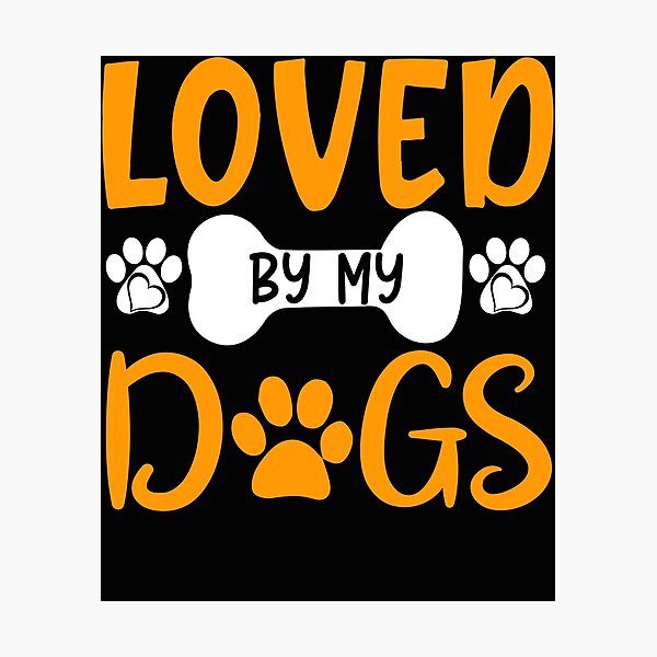 Item preview, loved by my dogs, gift with dog designed and sold by lapolonaise.