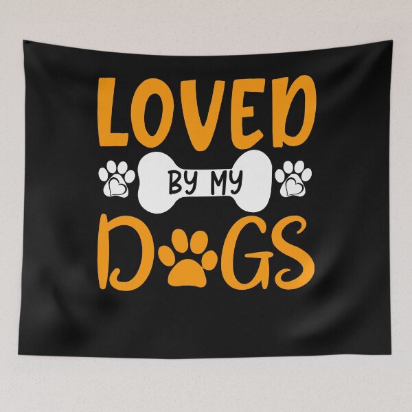 Item preview, loved by my dogs, gift with dog designed and sold by lapolonaise.