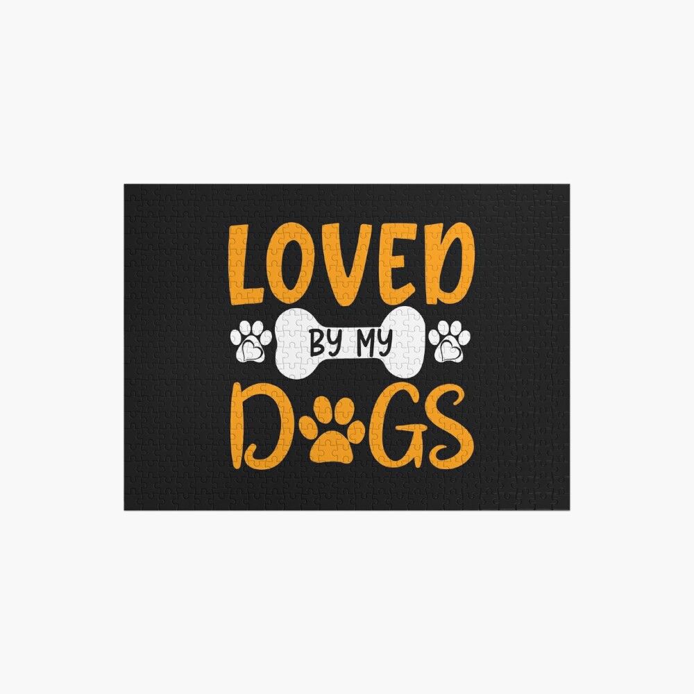 Special loved by my dogs, gift with dog Jigsaw Puzzle by lapolonaise JW-BNQT3J5O