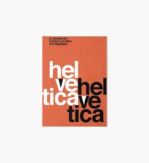 Helvetica-Weinlese-Plakat Galeriedruck