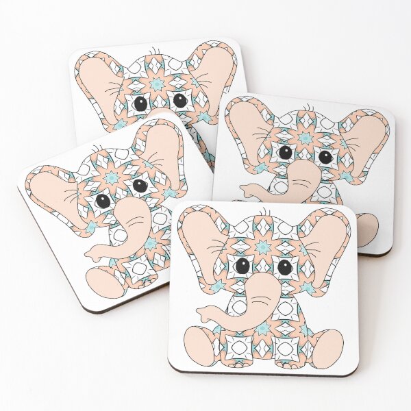 Item preview, sweet little elephant (abstract pattern edition) designed and sold by ShipsinParadise.