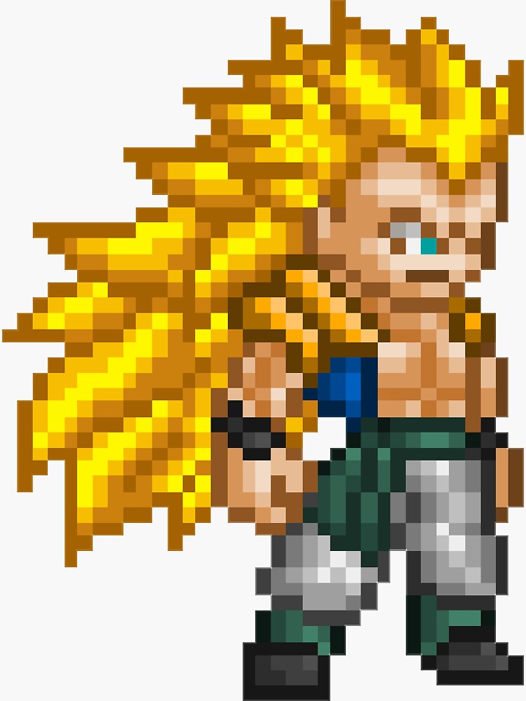 Broly Super Saiyan 5 HQ Pixel Edition Sticker for Sale by adventfan