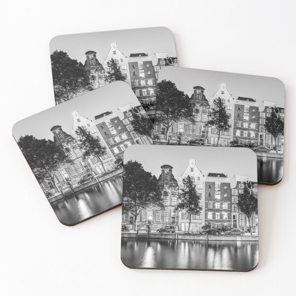 Item preview, Black and white photo Keizersgracht in the old town of Amsterdam designed and sold by dieterich.