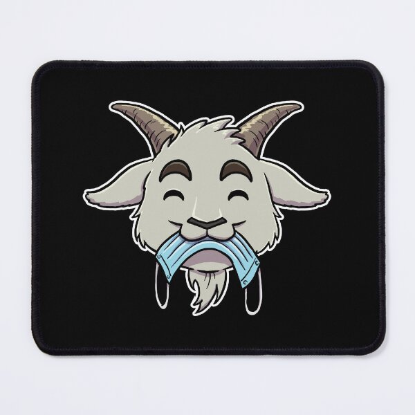 Item preview, Goat eating a face mask designed and sold by jonmlam.