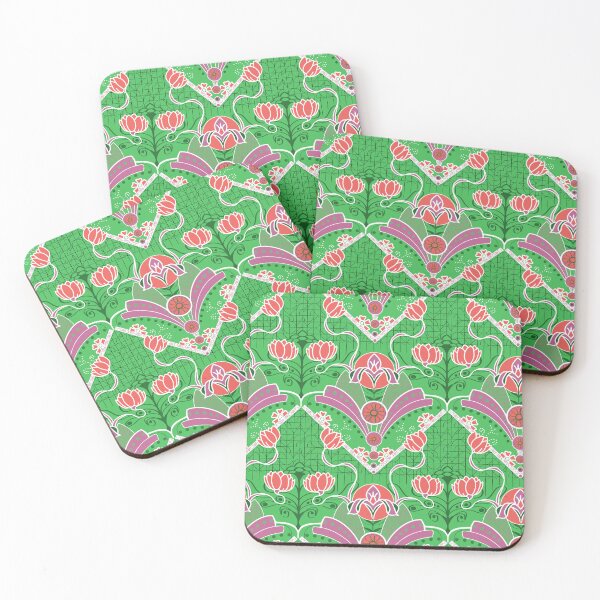 Item preview, Art Nouveau Floral Pattern designed and sold by rhombusOnion.