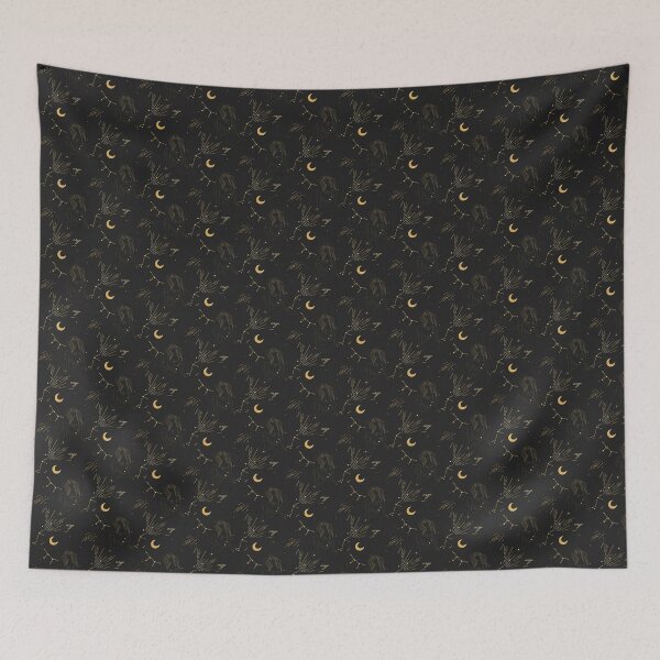 Item preview, Virgo Golden and Black Cosmic Goddess designed and sold by The   Mystic.