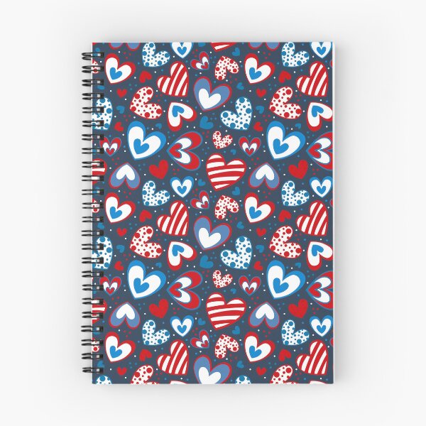 Item preview, Patriotic Fourth of July Hearts Stars and Stripes designed and sold by KrisInStitches.