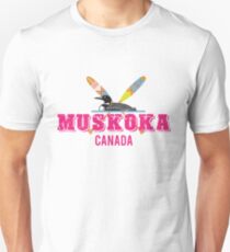 Muskoka Canada in Pink Unisex T-Shirt