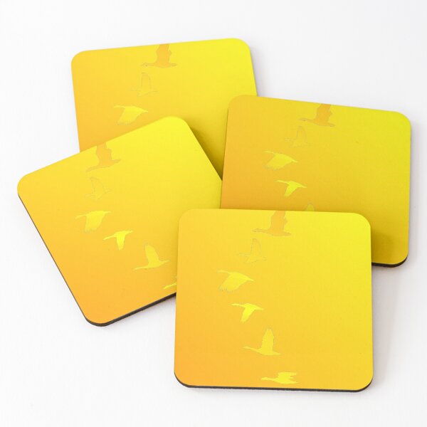 Item preview, Flock of Geese sunrise yellow design  designed and sold by MystixJack.