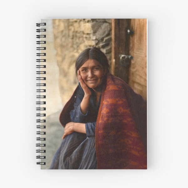 Item preview, “A Navajo Smile” Woman sitting on her porch, Navajo Nation, 1904 designed and sold by Sanna Dullaway.