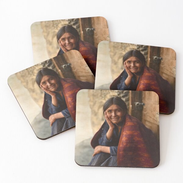 Item preview, “A Navajo Smile” Woman sitting on her porch, Navajo Nation, 1904 designed and sold by Sanna Dullaway.