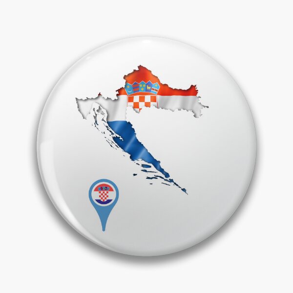 Item preview, Croatia Flag Map designed and sold by Tienda-Vane.