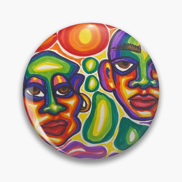 Item preview, technicolour trippy faces  designed and sold by tillyrossartx.