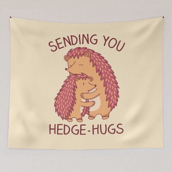 Artikelvorschau, Ich sende Ihnen Hedge-Hugs – Valentinstagsgeschenk für Igelliebhaber entworfen und verkauft von Paperfly Studio.