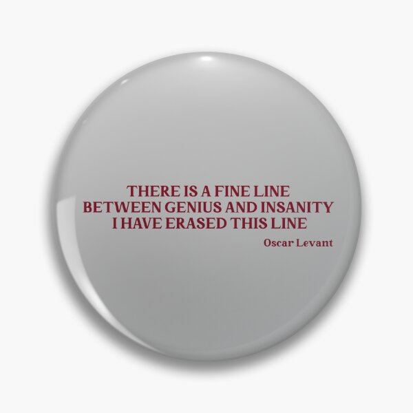Item preview, Oscar Levant quote, burgundy designed and sold by perezzzoso.