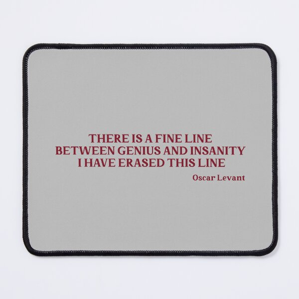 Item preview, Oscar Levant quote, burgundy designed and sold by perezzzoso.