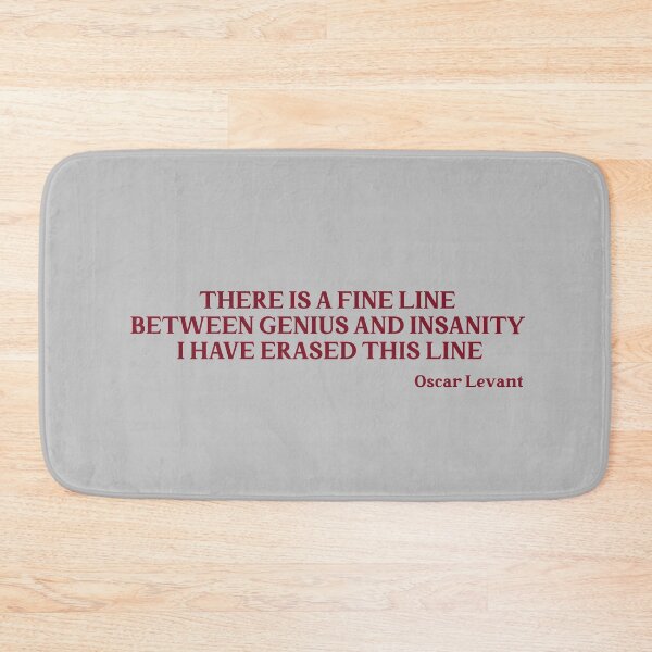 Item preview, Oscar Levant quote, burgundy designed and sold by perezzzoso.