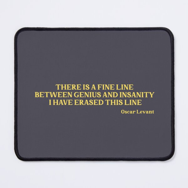 Item preview, Oscar Levant quote, mustard designed and sold by perezzzoso.