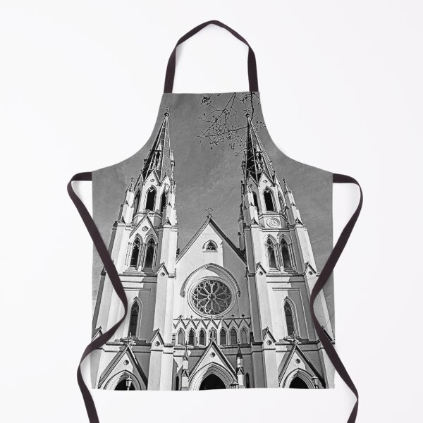 Item preview, Cathedral Basilica of St. John the Baptist Savannah, Georgia Black And White designed and sold by LisaWootenPhoto.