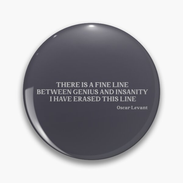 Item preview, Oscar Levant quote, silver designed and sold by perezzzoso.