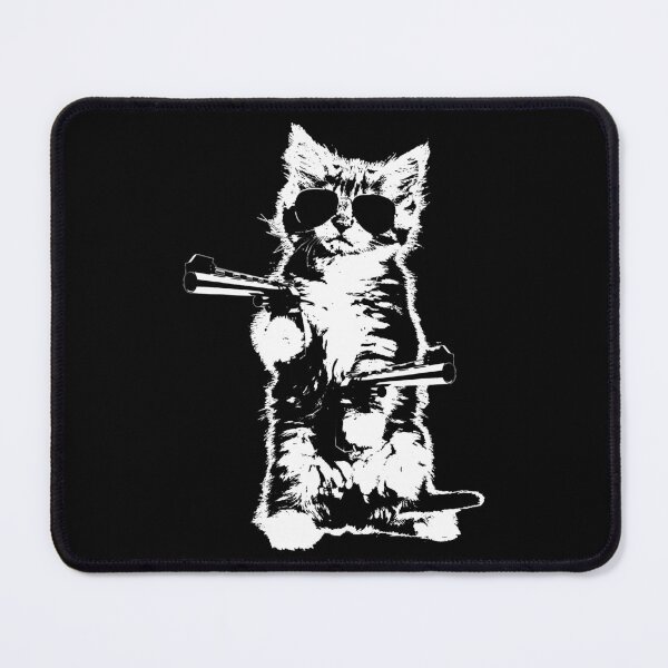 Item preview, Gun Kitty Funny Cat designed and sold by JangDongChun.