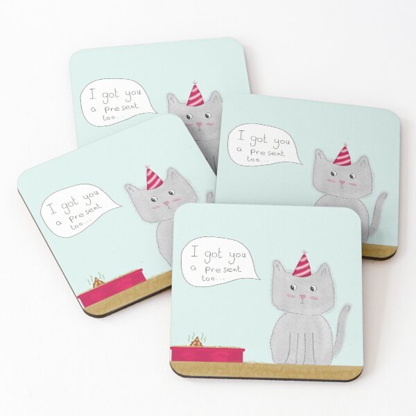 Item preview, "I got you a present too" cat funny  designed and sold by Charlotsart .