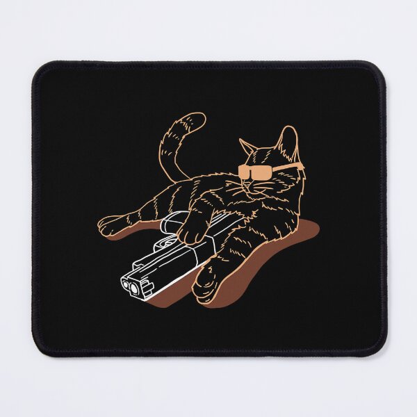 Item preview, Gunning for Kitties Armed Sunglasses Gun Tabby Cat designed and sold by JangDongChun.
