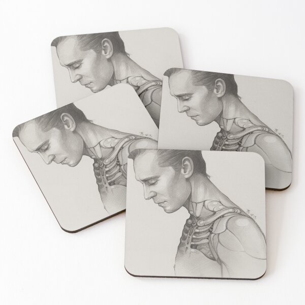 Item preview, Tom Hiddleston, Cyborg, Art Print, Pencil ART designed and sold by TendaLee.