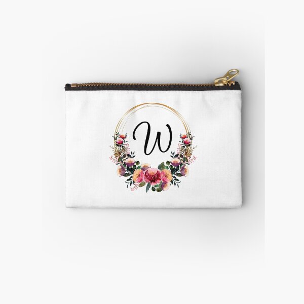 Item preview, Monogram with Pink Floral | Monogram Letter W designed and sold by JustSeasons.