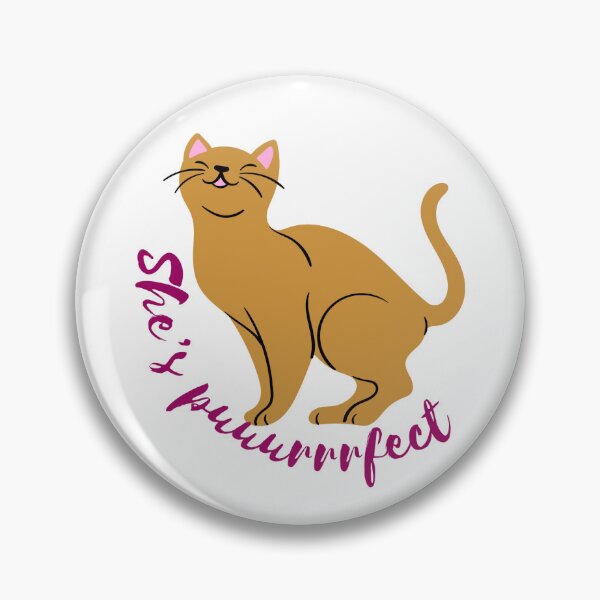 Item preview, She's Purrfect - brown orange cute cat  designed and sold by priyankajustine.