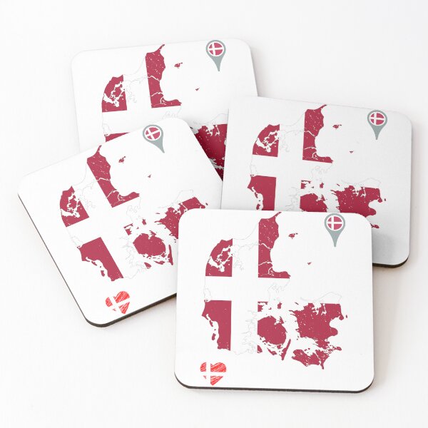Item preview, Denmark Flag Map designed and sold by Tienda-Vane.