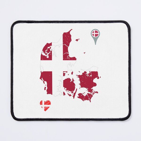 Item preview, Denmark Flag Map designed and sold by Tienda-Vane.