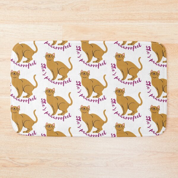 Item preview, She's Purrfect - brown orange cute cat  designed and sold by priyankajustine.