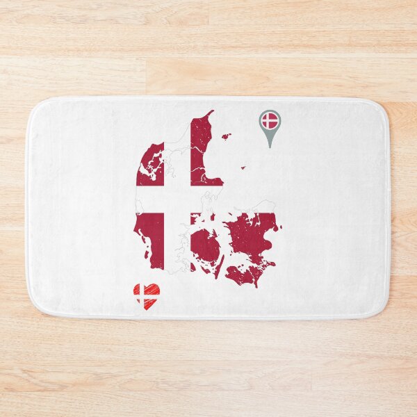 Item preview, Denmark Flag Map designed and sold by Tienda-Vane.