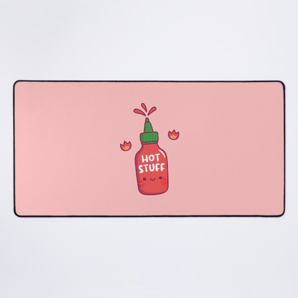 Item preview, Cute Hot Stuff Spicy Chili Sauce Bottle designed and sold by rustydoodle.