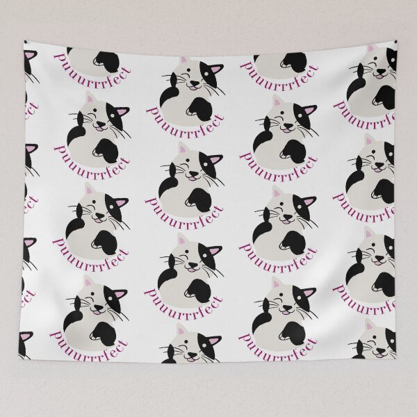 Item preview, Purrfect - happy cute cat designed and sold by priyankajustine.