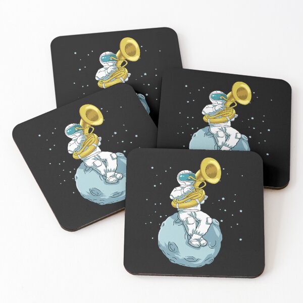 Item preview, Sousaphone Marching Band Funny Astronaut Tuba Player designed and sold by ibarrbeat.