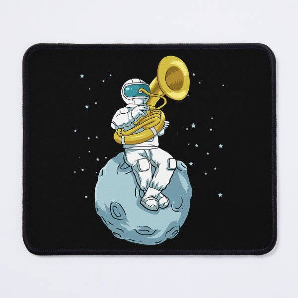 Item preview, Sousaphone Marching Band Funny Astronaut Tuba Player designed and sold by ibarrbeat.