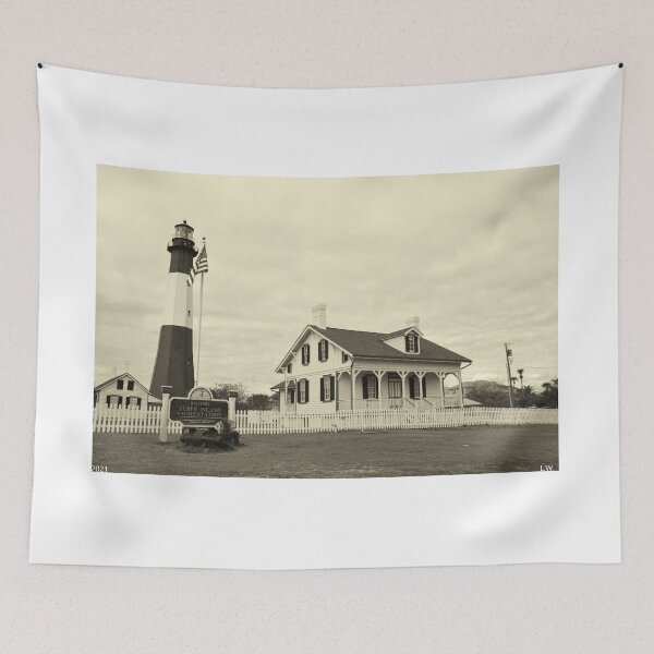 Item preview, Historic Tybee Island Lighthouse Station Black And White designed and sold by LisaWootenPhoto.