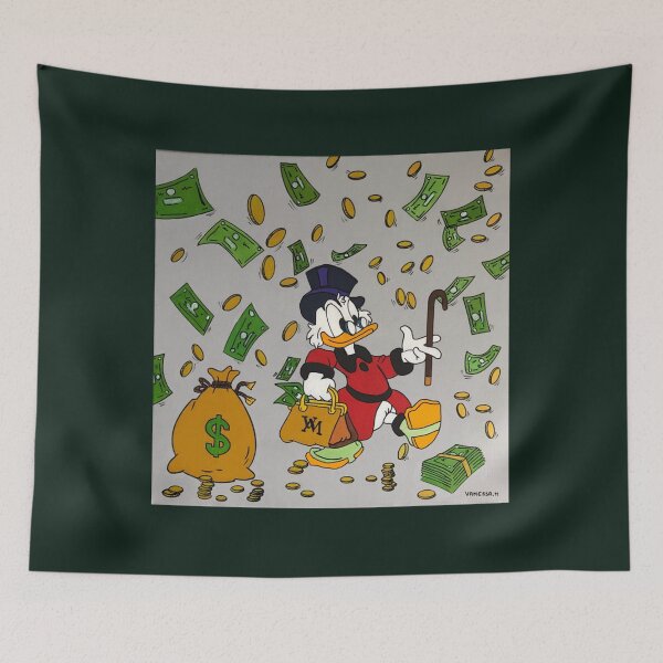 Item preview, Tableau « oncle Picsou MONEY »  classique designed and sold by BaeRozinaJames.
