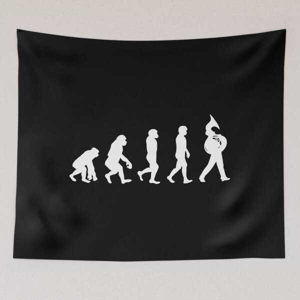 Item preview, Tuba Player Evolution Marching Band designed and sold by ibarrbeat.