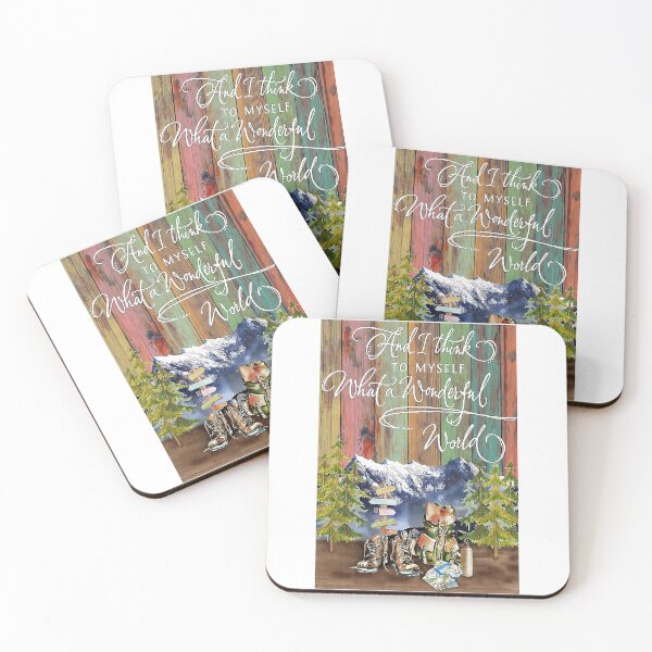 Item preview, Hiking I Think To Myself What A Wonderful World designed and sold by FrogMud34.