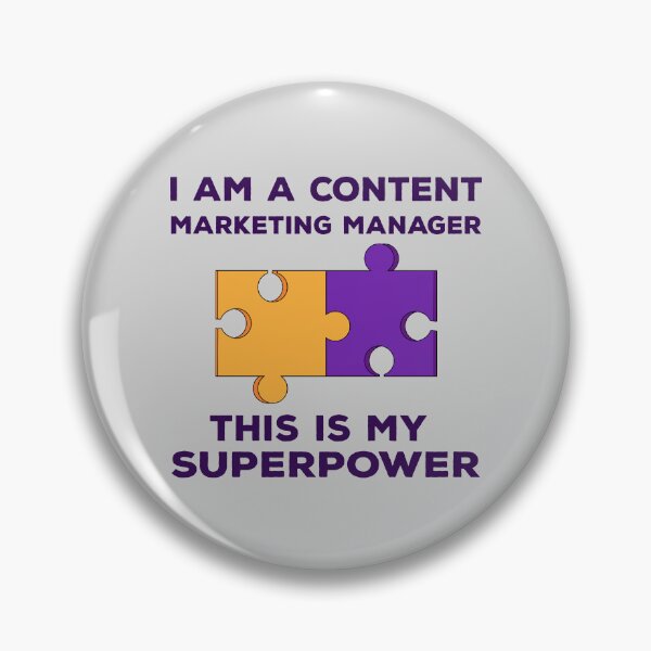 Item preview, I am a content marketing manager this is my superpower, dark text,  funny marketer job superpower, content marketing manager superpower designed and sold by SGS-.